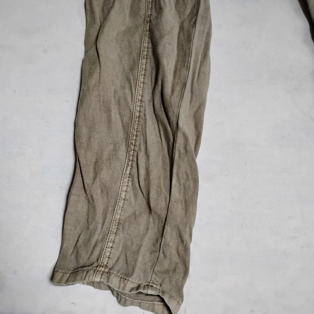 American Eagle Pants 4 Relaxed Fit Slim Cargo Linen Grunge Skater Gorp‎ Beach